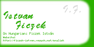 istvan ficzek business card